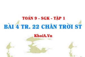 Bài 4 trang 22 Toán 9 Chân trời sáng tạo Tập 1